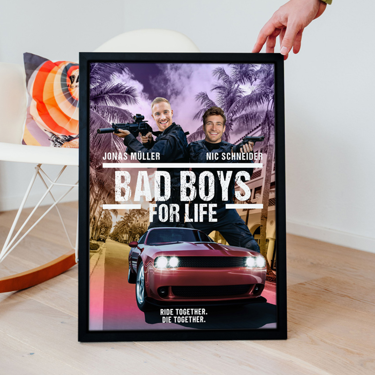 Personalisierbares Bad Boys Poster, Fotogeschenk, Geburtstagsgeschenk, Geschenk Männer, Geschenk Freund, Geschenk Bruder, Romantische Geschenke, Hochzeitsgeschenk, Kleine Geschenke, Geschenk, Geschenkidee