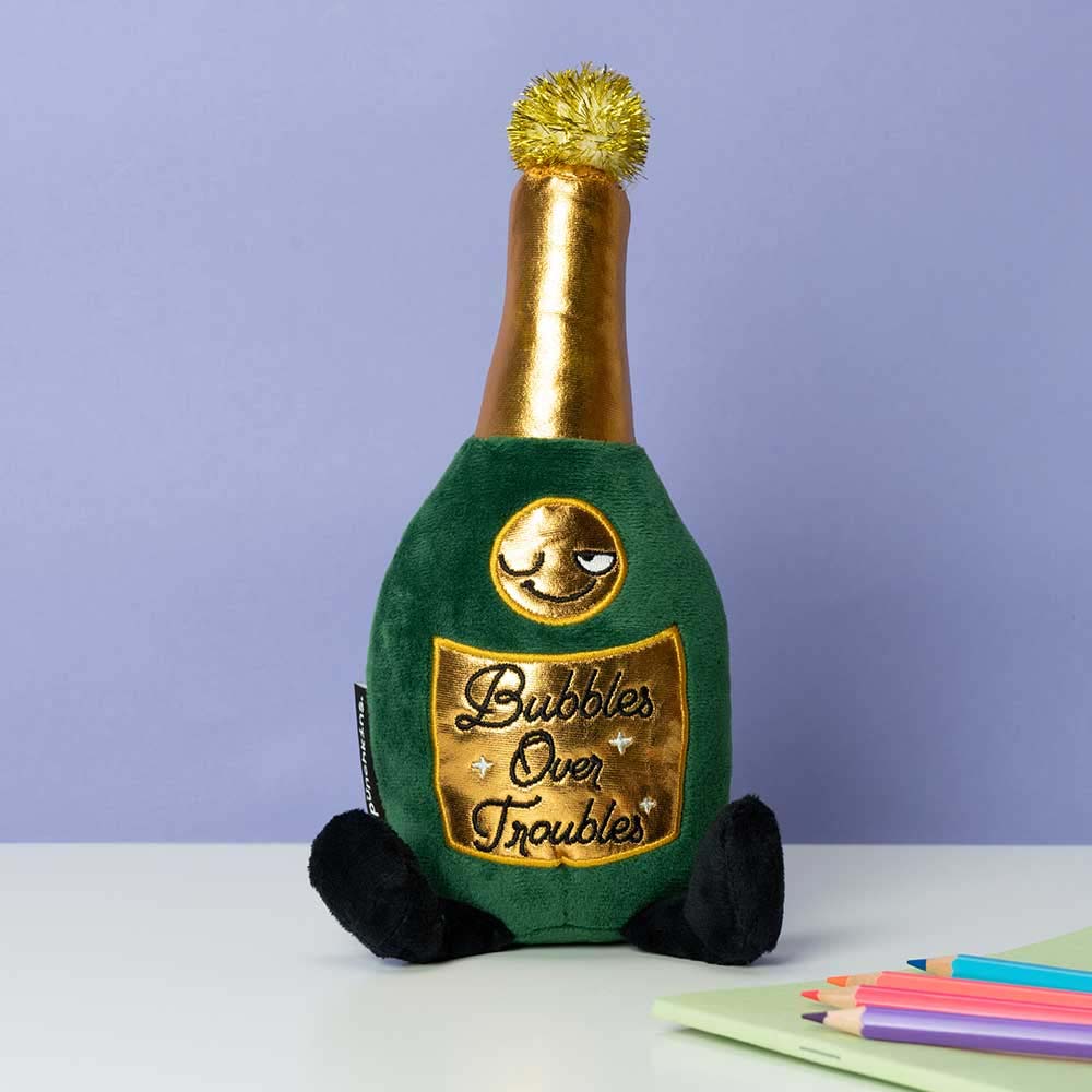 Champagner Plüschfigur, Geschenke Frauen, Geschenke Freundin, Geschenk Schwester, Witzige Geschenke, Romantische Geschenke, Hochzeitsgeschenk, Kleine Geschenke, Geschenk, Geschenkidee