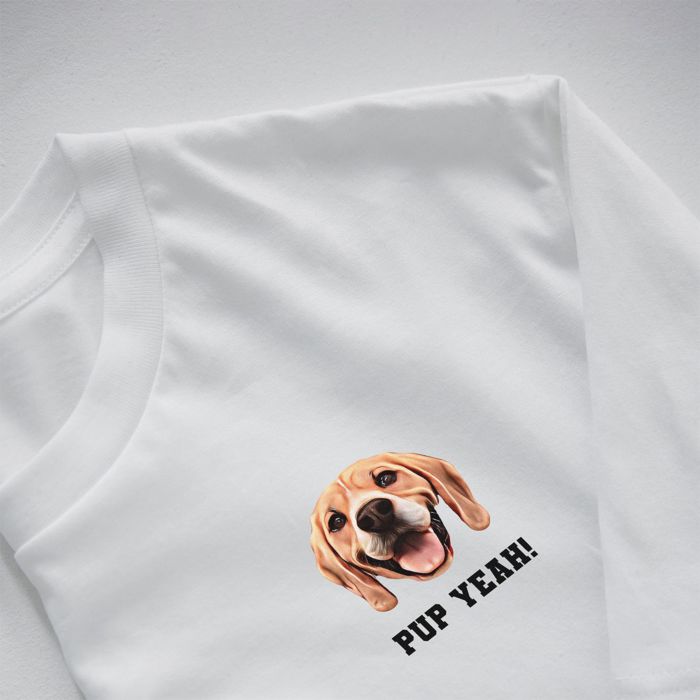 Personalisierbares T-Shirt mit deinem Haustier als Comic