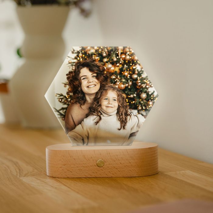 Personalisierbare LED-Lampe mit Foto