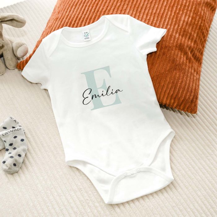 Personalisierbarer Baby Body mit Monogramm