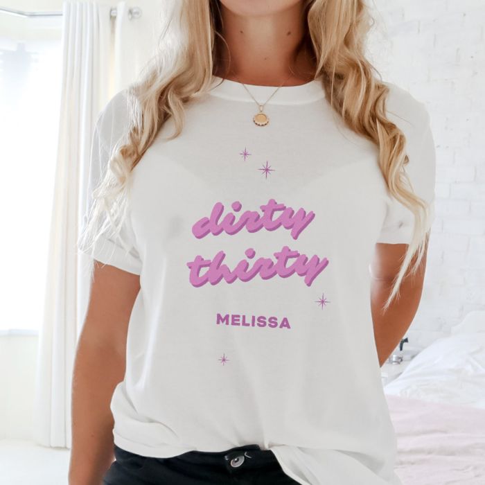 Personalisierbares Retro Text T-Shirt