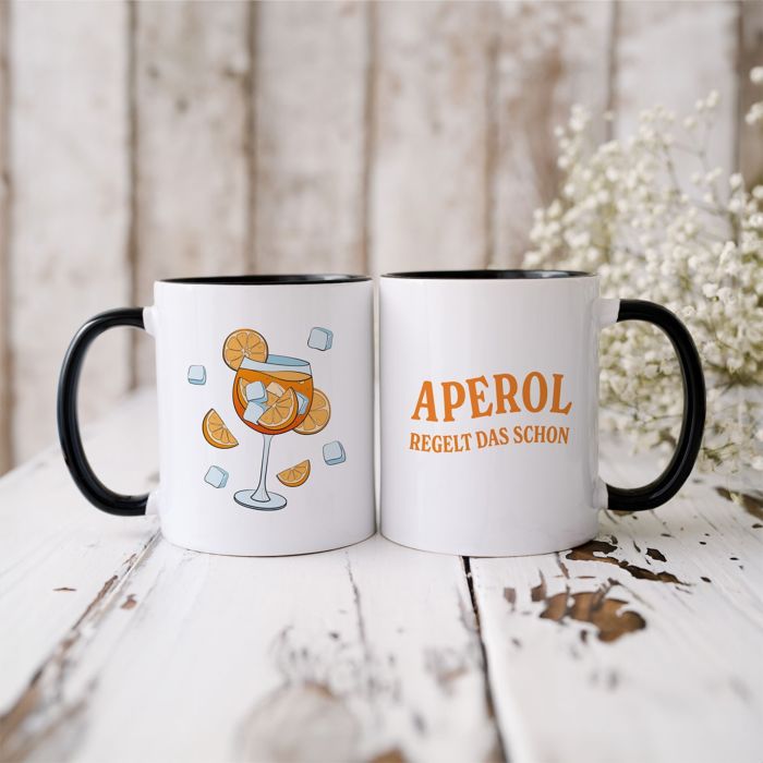 Personalisierbare Aperol Tasse mit Text