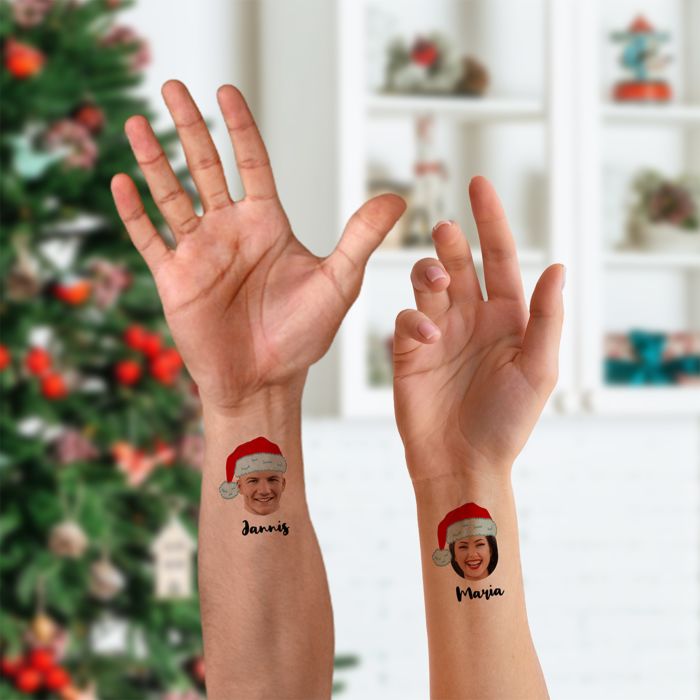 Personalisierbare Tattoos 6er Set zu Weihnachten