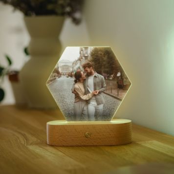 Personalisierbare LED-Lampe mit Foto