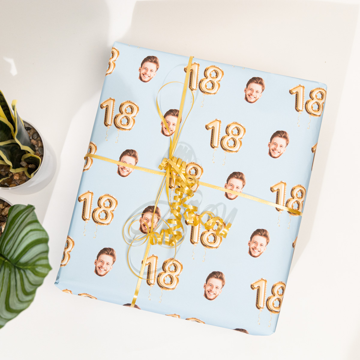 Personalisierbares Geschenkpapier mit Gesicht zum Geburtstag, Fotogeschenk, Witzige Geschenke, Romantische Geschenke, Hochzeitsgeschenk, Geschenk, Geschenkidee