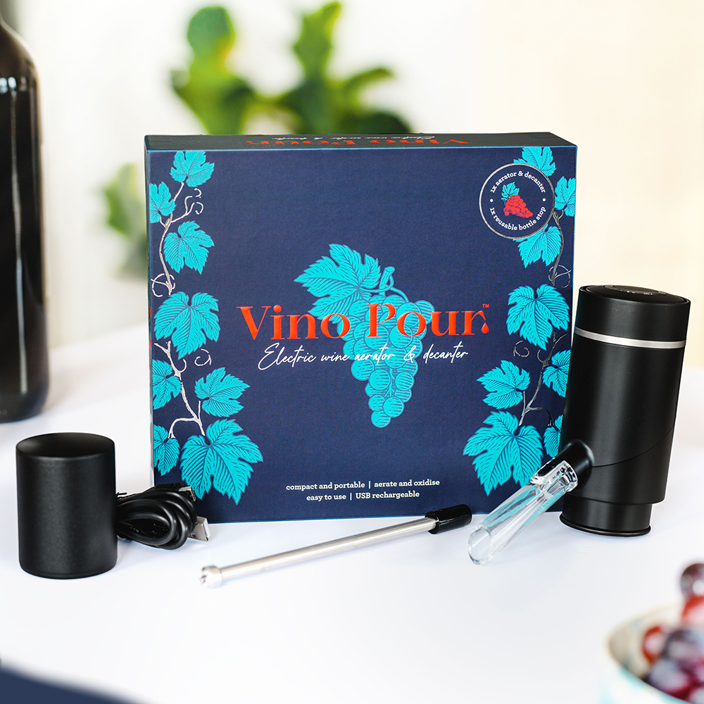 Vino Pour elektrischer Wein-Belüfter und -Dekanter, Geschenk Männer, Geschenk Freund, Geschenk Bruder, Witzige Geschenke, Romantische Geschenke, Hochzeitsgeschenk, Geschenk, Geschenkidee